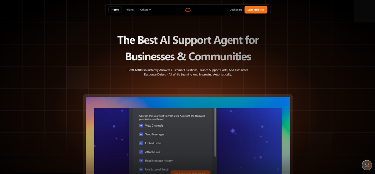 BestChatBot - Landing Image