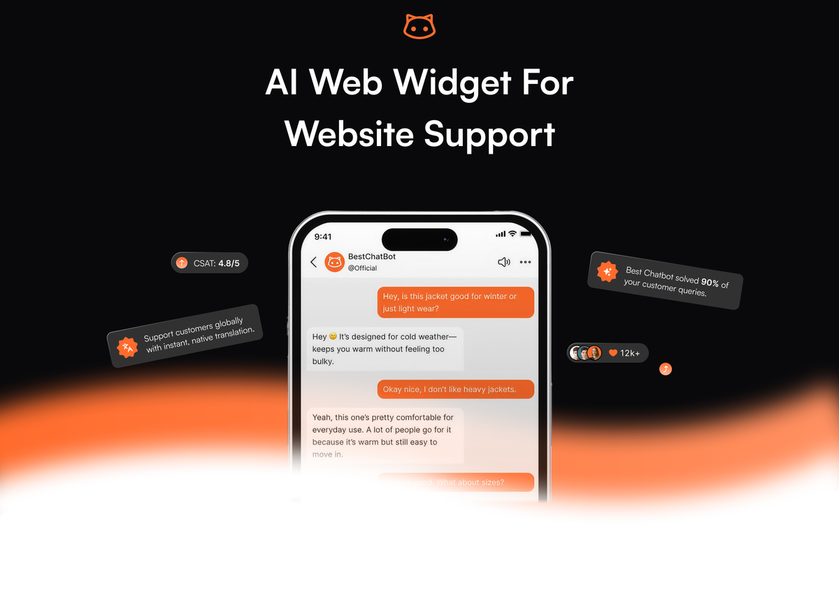AI Web Widget for Website Support