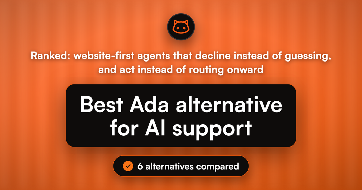 Best Ada Alternative for AI Support