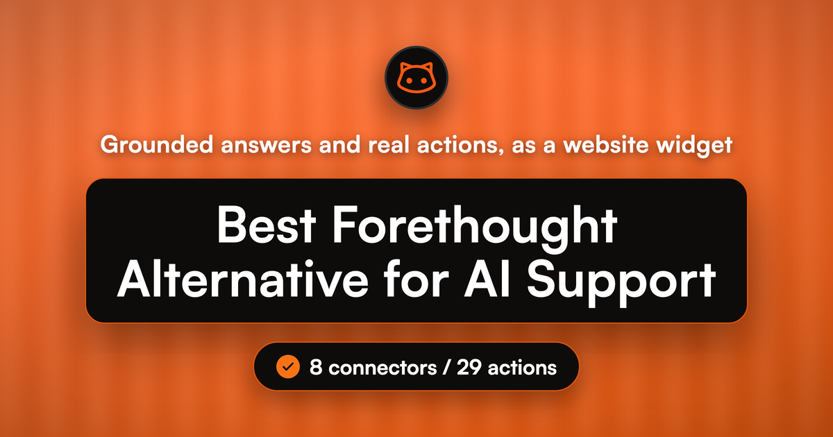 Best Forethought Alternative for AI Support