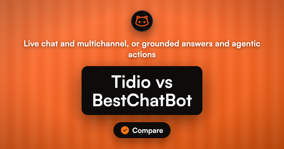 Tidio vs BestChatBot for AI Support