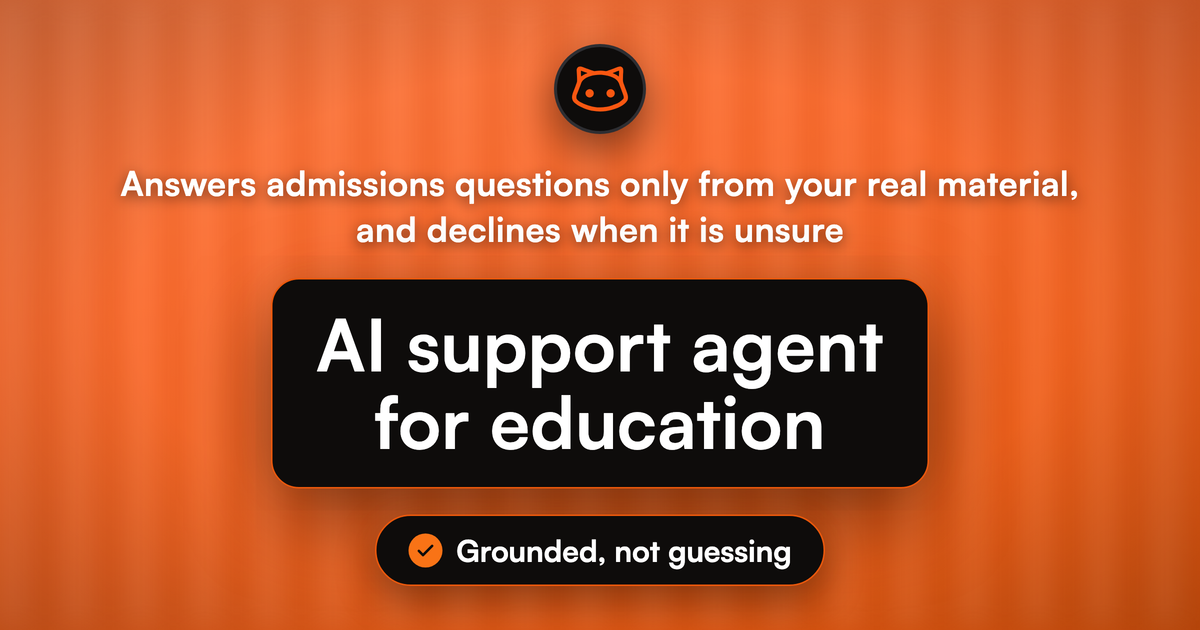 AI Support Agent for Education