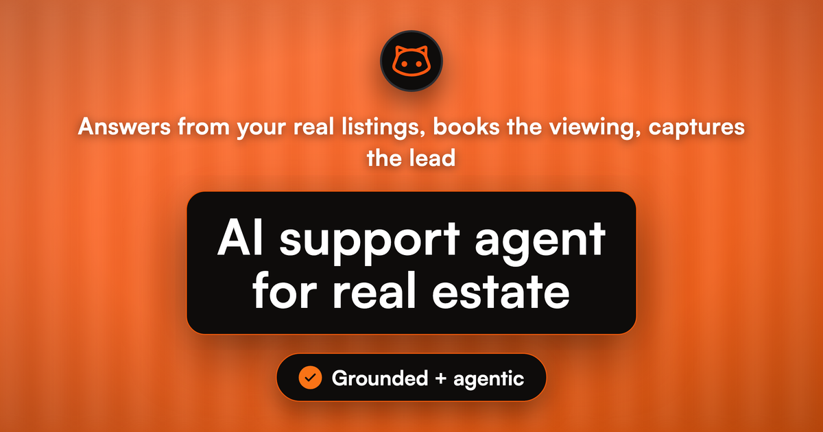 AI Support Agent for Real Estate