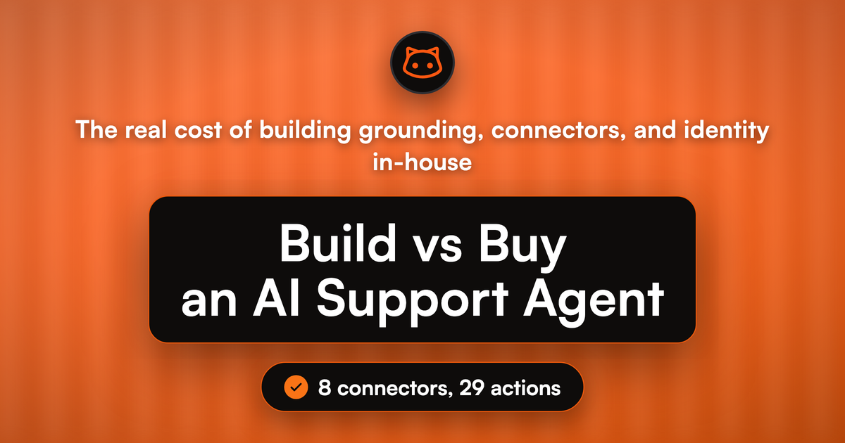 Build vs Buy an AI Support Agent