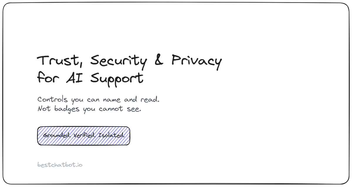 Trust, Security, and Privacy for AI Support